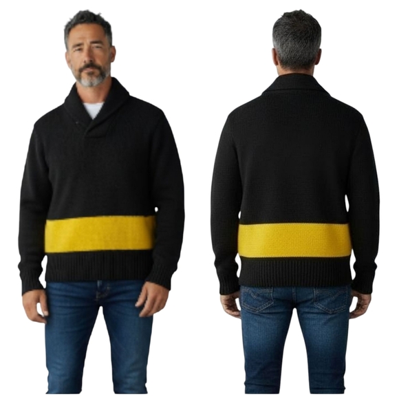Polo Ralph Lauren Pull Over Lambs Wool Nautical Sweater EUC $245 Size LF232